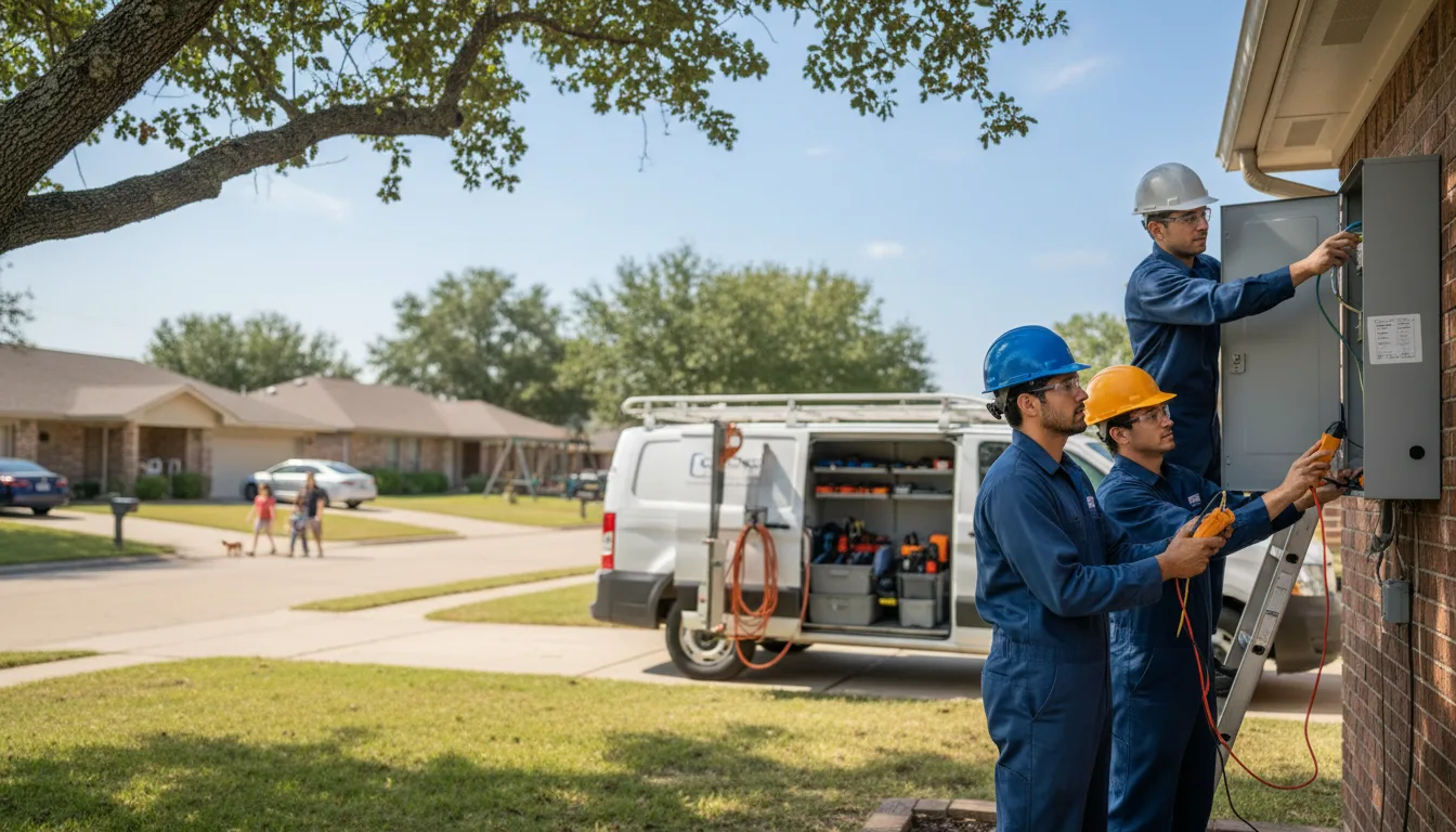 Certified electrician providing emergency electrical services in Dequincy, LA
